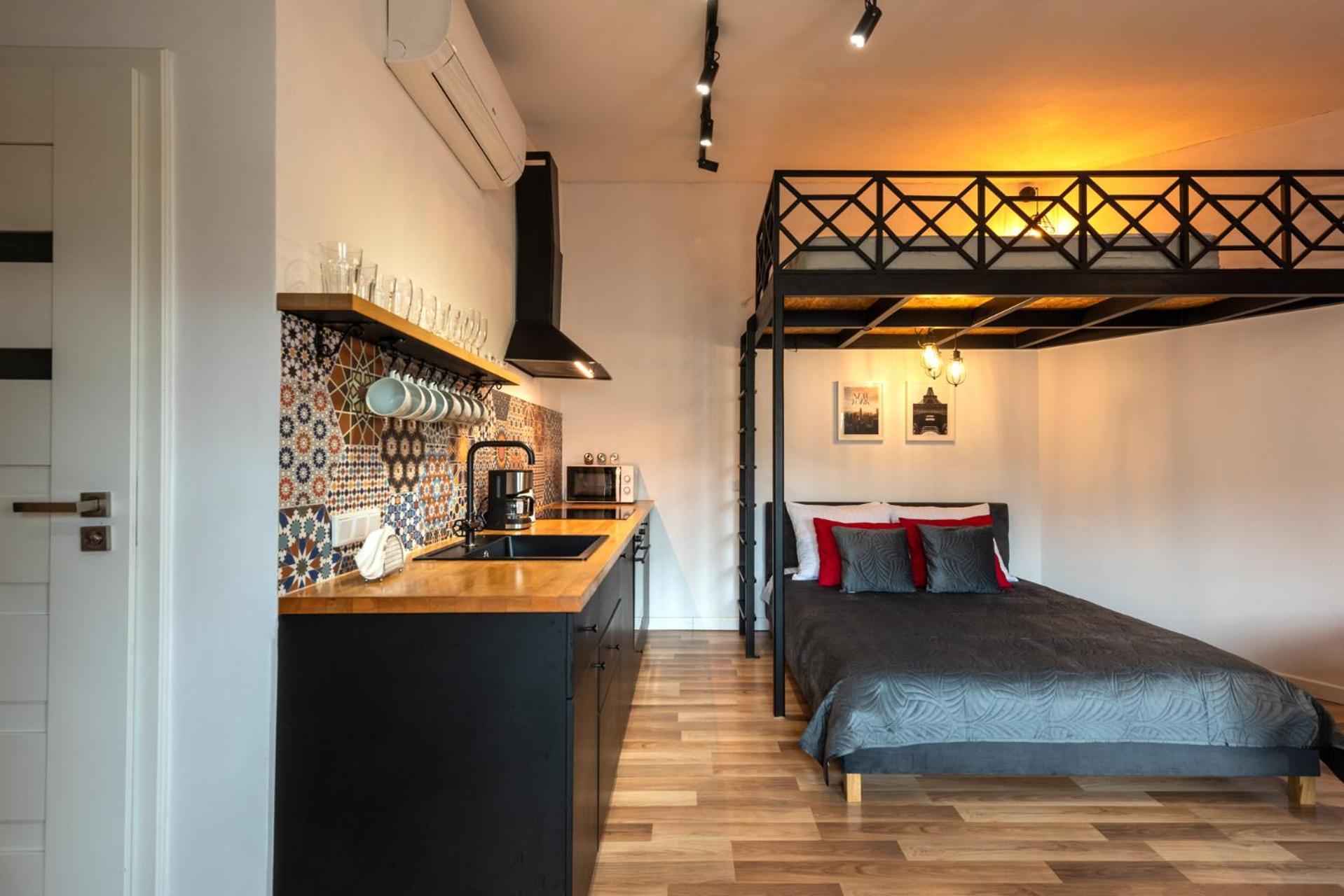 Modern Apartment Arizona Studio Old Town Dietla Balcony Cracovia Exterior foto