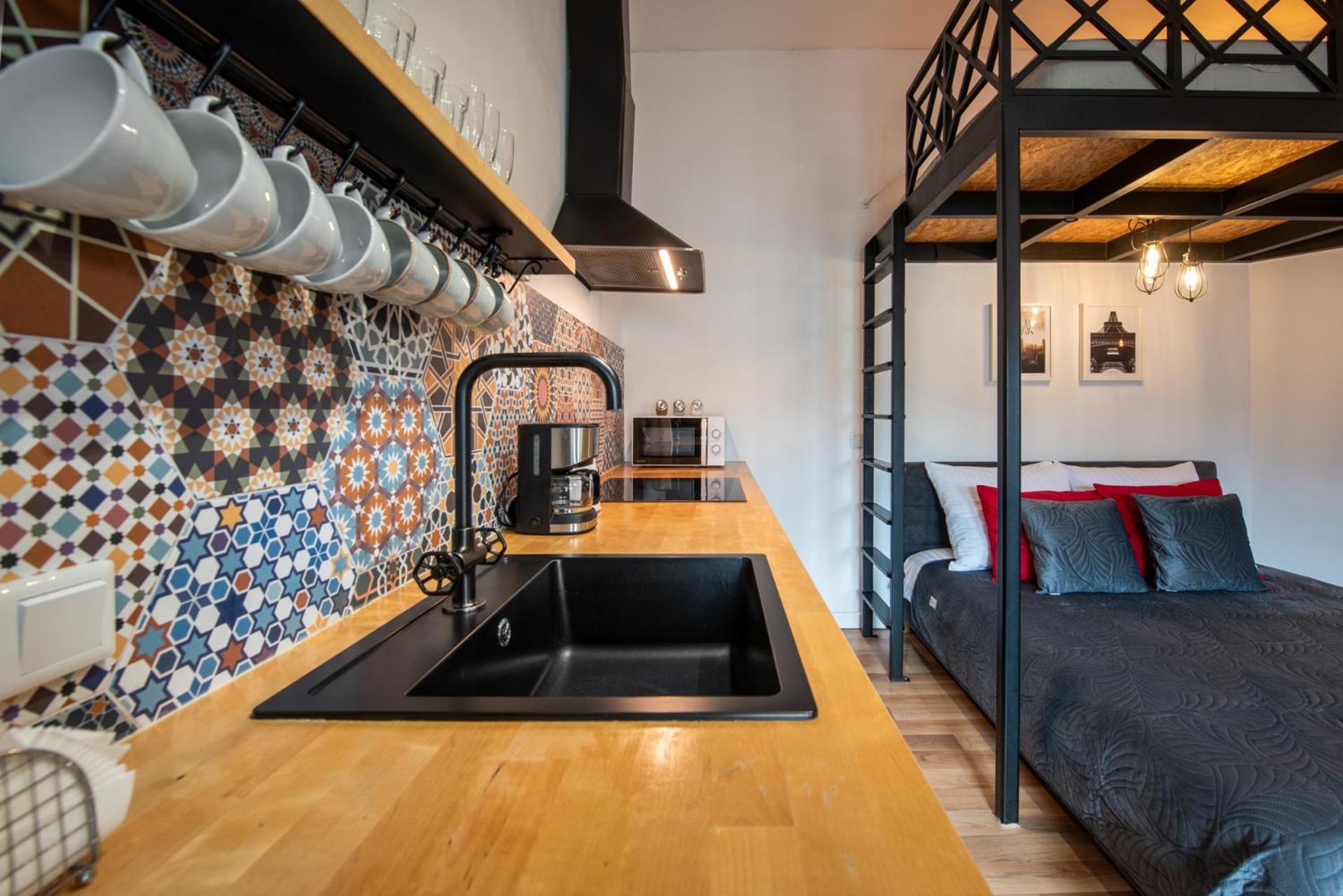 Modern Apartment Arizona Studio Old Town Dietla Balcony Cracovia Exterior foto